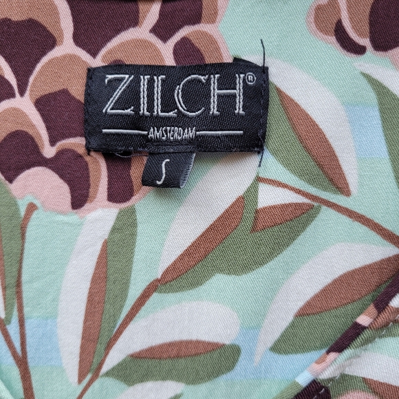 Zilch Amsterdam Pinecone Print Dress, VGUC, Size S - Picture 5 of 7